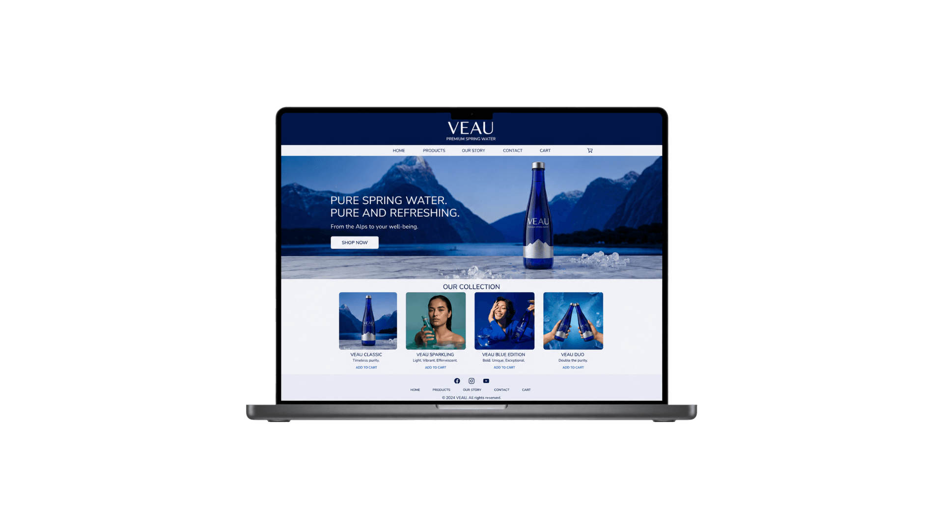 Website creative before analysis